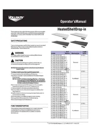 Notice Vollrath FC4HS72120SSF Calentadores de comida