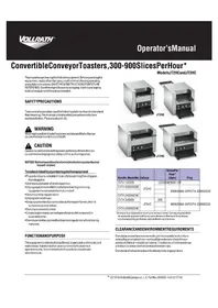 Notice Vollrath CVT4220900 Tostadora