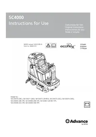 Notice ADVANCE SC4000 Limpiador de suelos