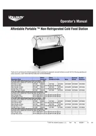 Notice Vollrath 38716 Station de service alimentaire