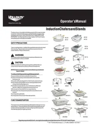 Notice Vollrath 46113 Chauffe-plat électrique