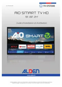 Notice Alden AIO SMART TV HD 24 Téléviseur