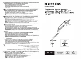 Notice KIMEX 0151502 Support mural