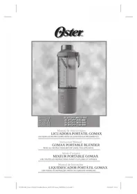 Notice OSTER GOMAX BLSTGFPB20000 Blender