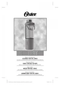 Notice OSTER GOMAX BLSTGFPM20000 Blender