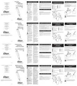 Notice OSTER PRO A6 SLIM 078006 Rasoir
