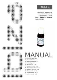 Notice IBIZA SOUND SMOKETROPIC Parfum pour machine à fumée