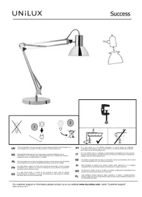 Notice Unilux SUCCESS 80 Lampe
