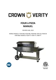 Notice Crown Verity PZ48MB Four à pizza