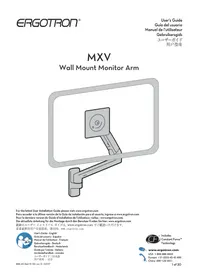 Notice Ergotron MXV Support écran plat