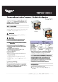 Notice Vollrath CT2H120250 Tostadora