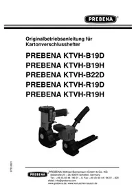 Notice Prebena KTVHB22D Agrafeuse pneumatique