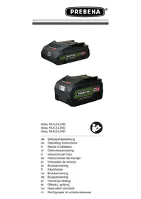 Notice Prebena AKKU 184 0LIHD Batterie rechargeable