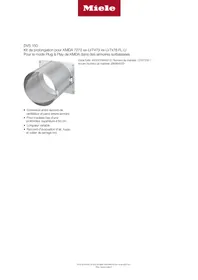 Notice MIELE DVS 150 PP Accessoire pour électroménager