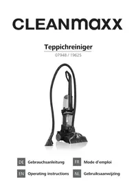 Notice Cleanmaxx 07948 Vacuum Cleaner