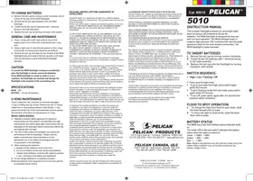 Notice Pelican 5010 Lampe de poche