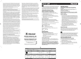 Notice Pelican 3410MCC Lampe de poche