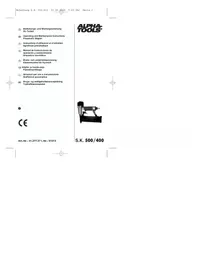 Notice Alpha Tools S.K. 500400 Agrafeuse pneumatique