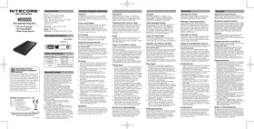 Notice Nitecore NB10000 GEN 2 Batterie rechargeable externe