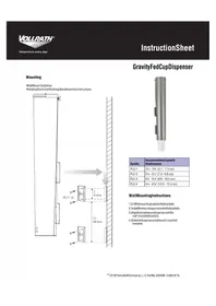 Notice Vollrath PLC3 Distributeur de gobelets