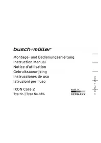 Notice Busch + Müller IXON CORE 2 Éclairage