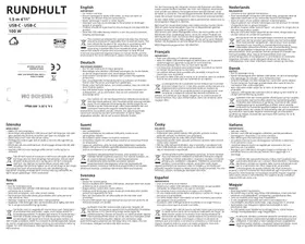 Notice IKEA RUNDHULT 206.177.04 Chargeur USB-C