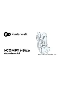 Notice Kindercraft ICOMFY ISIZE Siège de voiture