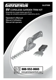 Notice Genesis GLGT08B Taille-haie sans fil