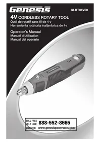 Notice Genesis GLRT04V50 Perceuse