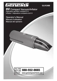 Notice Genesis GLVC08B Aspirateur