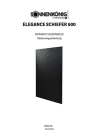 Notice Sonnenkönig ELEGANCE SCHIEFER 600 Radiateur électrique