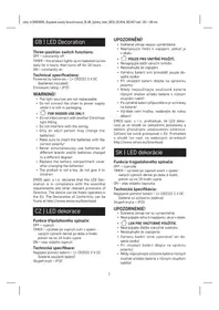 Notice Emos DCLW37 Décoration LED