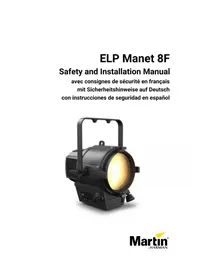 Notice MARTIN ELP MANET 8F Projecteur lumineux