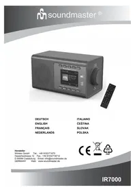 Notice Soundmaster IR7000 Rádio