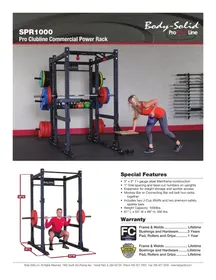 Notice Body-Solid PRO CLUBLINE SPR1000 Équipement de fitness