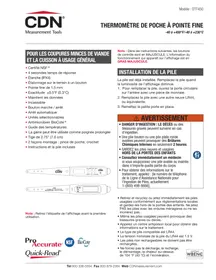 Notice CDN DTT450 Thermomètre