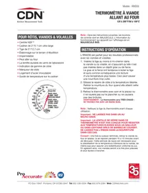 Notice CDN IRM200 Thermomètre