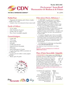 Notice CDN PROACCURATE IRXL400C Thermomètre