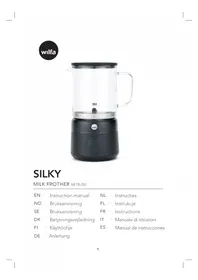 Notice WILFA SILKY MF1B250 Espumador de leche