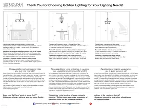 Notice Golden Lighting SHEPARD 6950FM Éclairage