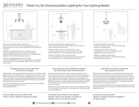 Notice Golden Lighting OLYMPIA 1648M1L Éclairage