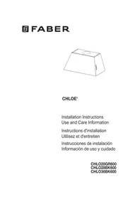 Notice FABER CHLO28BK600 Hotte