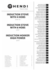 Notice Hendi 237397 Plaque de cuisson induction