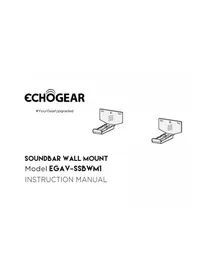 Notice Echogear EGAVSSBWM1 Support des enceintes