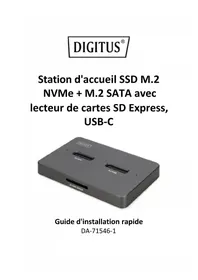 Notice Digitus DA715461 Station d'accueil informatique