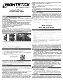 Notice NightStick NSP4650B Lampe de poche