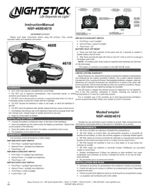 Notice NightStick NSP4608 Lampe de poche