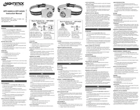 Notice NightStick XPP5452G Lampe de poche