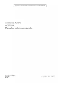 Notice ALIENWARE ACT1250 Ordinateur de bureau