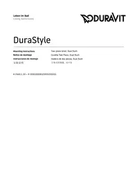 Notice Duravit DURASTYLE 0935200085 Toilette